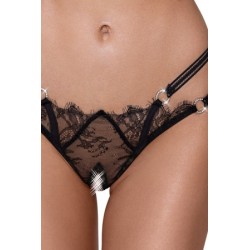 String ouvert Rio noir en dentelle - Cottelli LINGERIE
